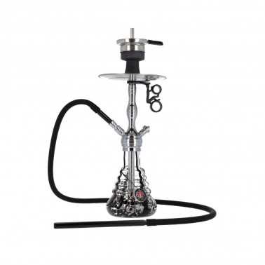 Shisha Amy Deluxe Small Rips 470 Black Silver Amy Deluxe Products